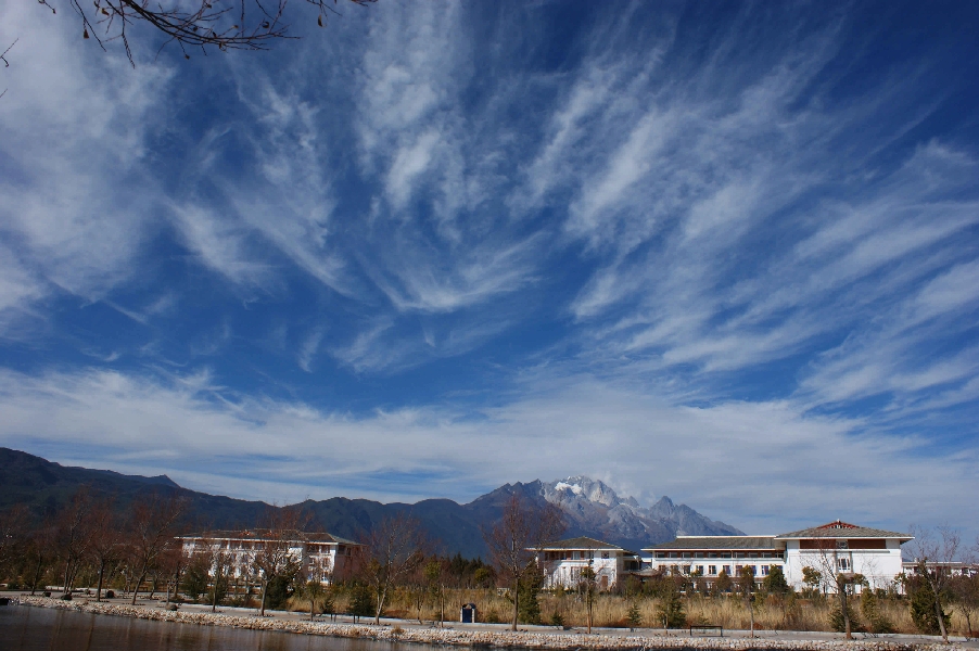 云南大学旅游文化学院——校园景观图(冬日)